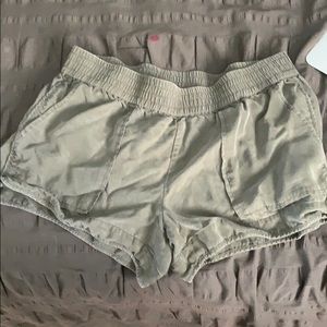 Army green shorts